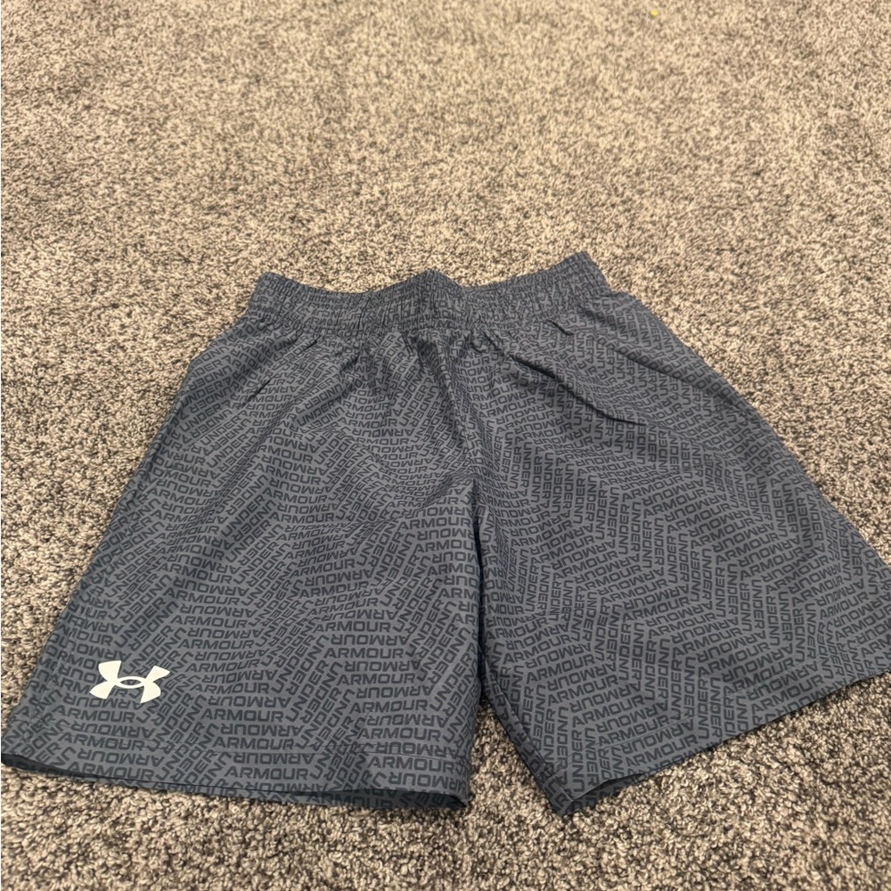 Under Armour Navy Printed Shorts